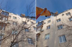 очистка кровли