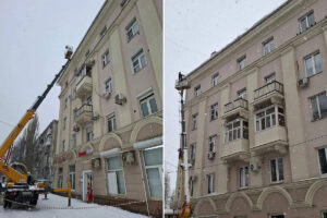 очистка кровли