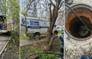 УК «Дипломат» выполнила прочистку канализационных выпусков в доме №120 на ул. Чапаева