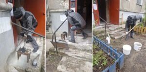 установка решетки