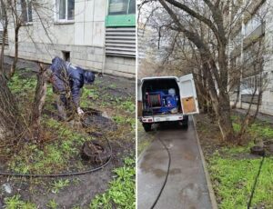 устранение засора выпуска