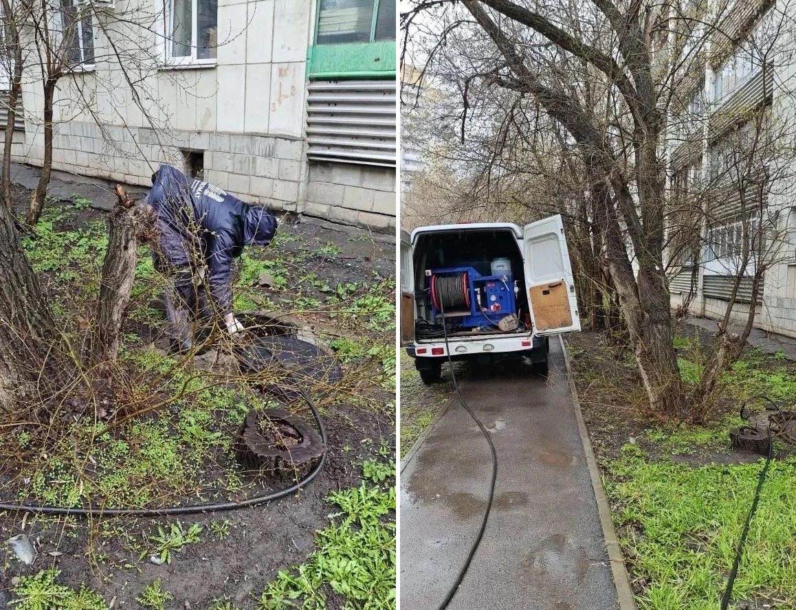 УК «Дипломат» устранила засор выпуска в подъезде №1 дома №120 на ул. Чапаева