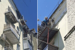 Проведен ремонт фасада