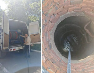 Успешно устранён засор канализационного выпуска.