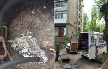 УК «Дипломат» устранила засор дворовой канализации в доме №6 на ул. Куцыгина