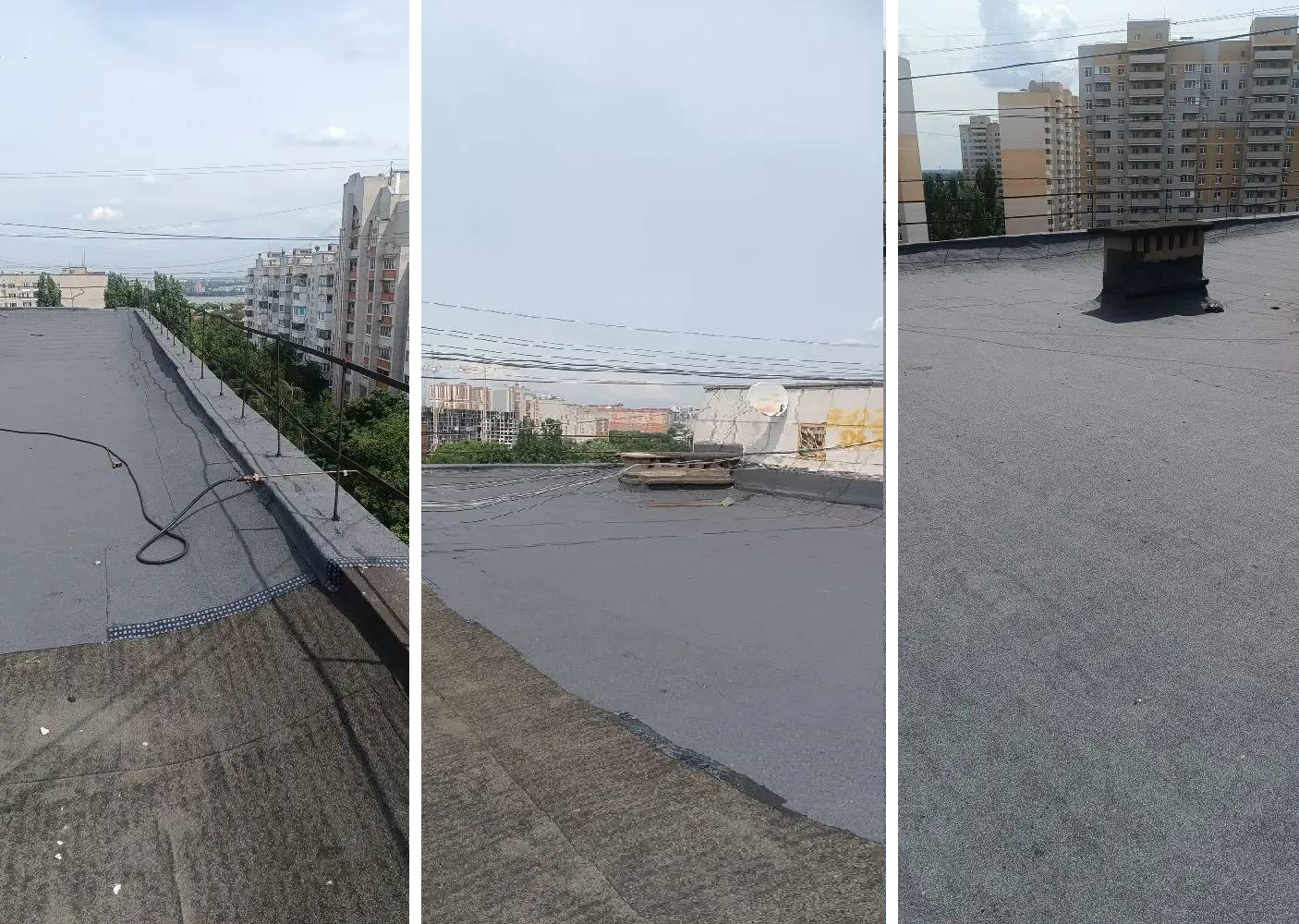 УК «Дипломат» выполнила ремонт кровли над подъездом №1 в доме №120 на ул. Чапаева