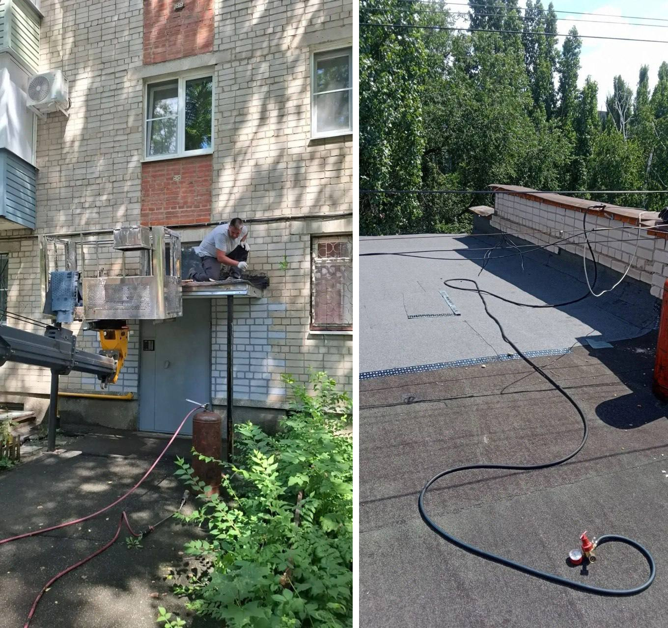 В домах №50, корп. 4 и №50, корп. 1 на ул. Южно-Моравской выполнили ремонт кровли
