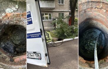 УК «Дипломат» выполнила прочистку дворовой канализации в доме №20 на ул. Алексеевского