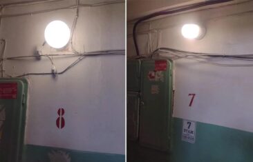 УК «Дипломат» заменила лампы освещения в доме №21 на ул. Куцыгина