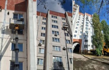 УК «Дипломат» отремонтировала межпанельные швы в доме №10 на ул. Папова