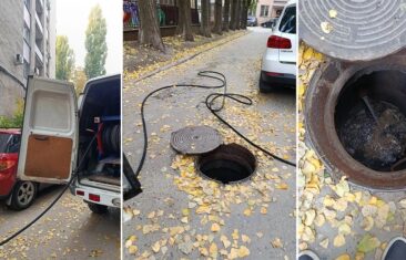 УК «Дипломат» выполнила прочистку дворовой канализации в доме № 6 на ул. Куцыгина