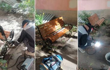 УК «Дипломат» установила новую лавочку у дома №1 на ул. Депутатской